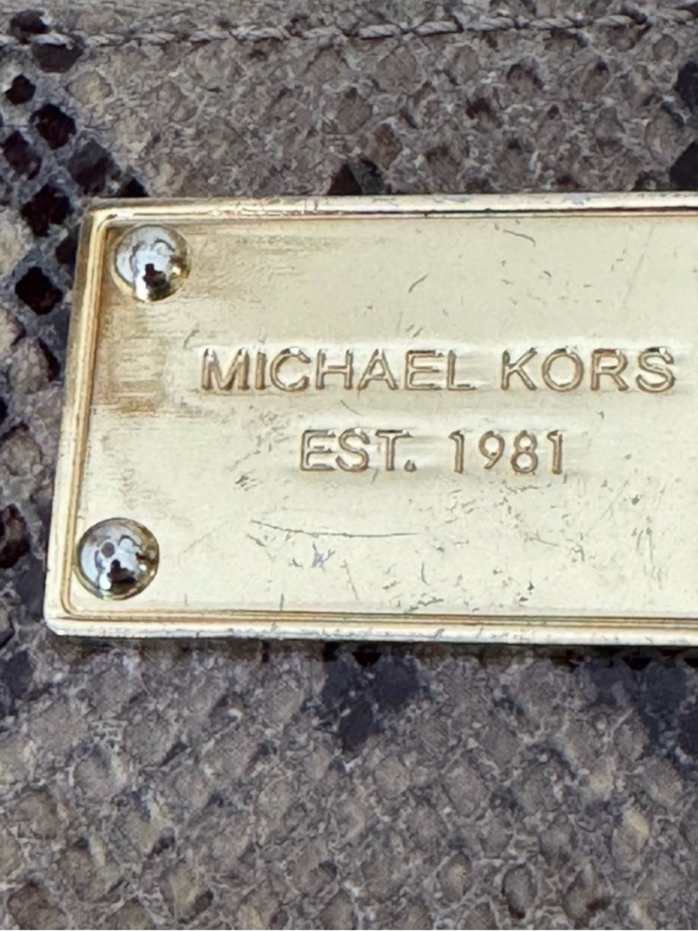 Michael Kors Tan Snake Print Wallet - Picture 4 of 14